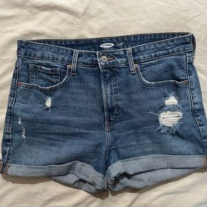 Old Navy Women's Distressed Blue Jean Shorts